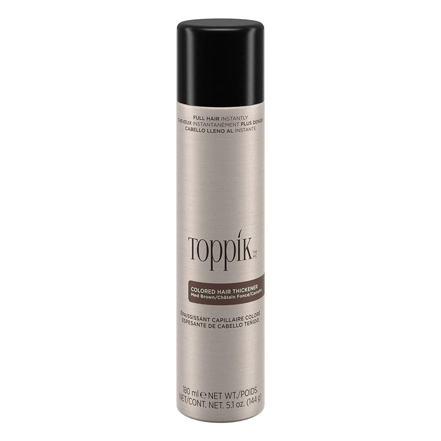 Toppik Colored Hair Thickener - MEDIUM BROWN Toppik 5.1 oz/144g bottle Shop at Skin Type Solutions