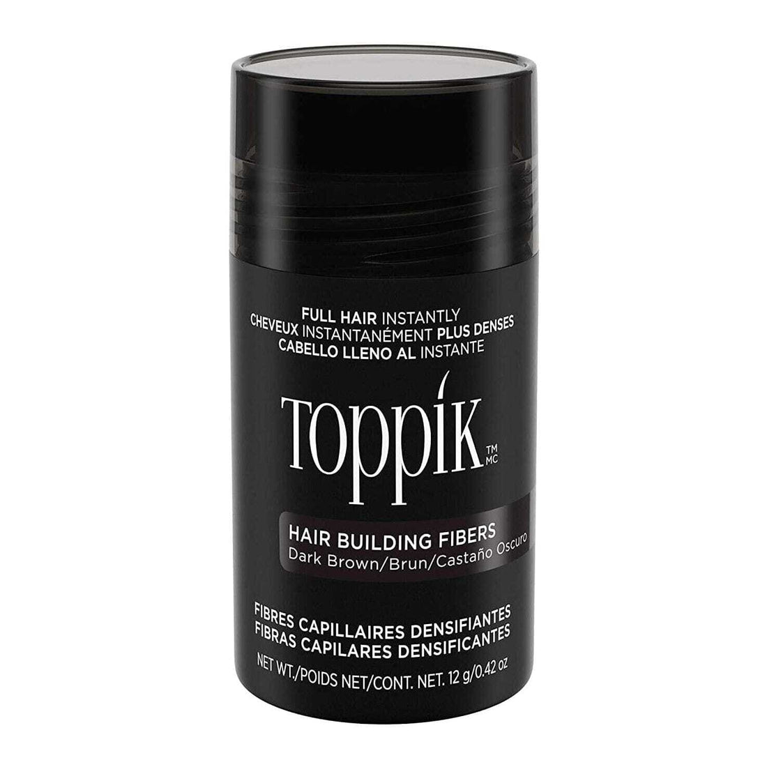 Toppik Hair Building Fibers - DARK BROWN Hair Styling Products Toppik 0.42 oz Shop at Skin Type Solutions