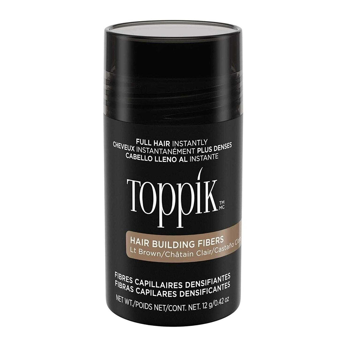 Toppik Hair Building Fibers - LIGHT BROWN Hair Styling Products Toppik 0.42 oz Shop at Skin Type Solutions
