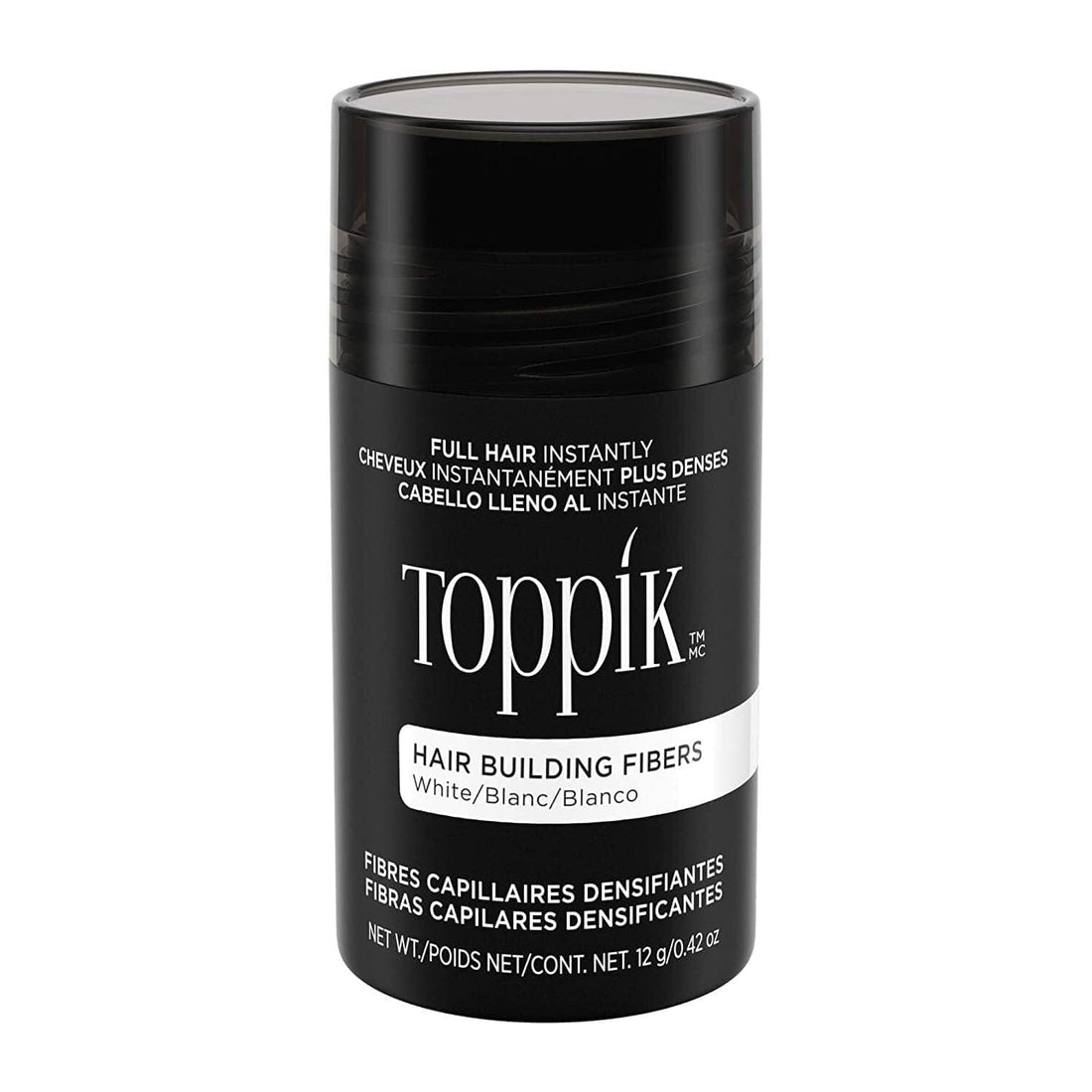 Toppik SkinCare 0.42 oz Toppik Hair Building Fibers - WHITE - Skin Type ...