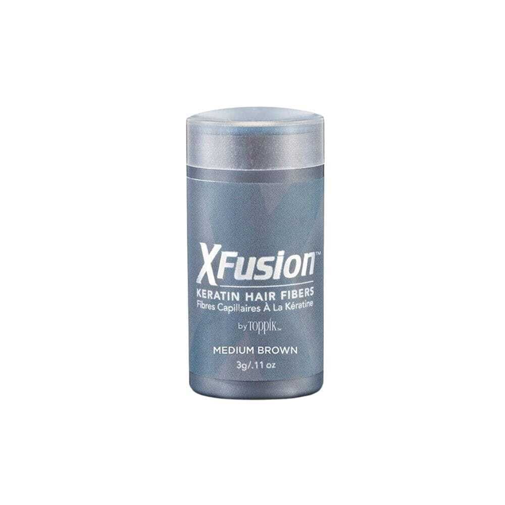XFusion by Toppik SkinCare Medium Brown / 0.11 oz (Travel Size) XFusion Keratin Hair Fibers - Skin Type Solutions